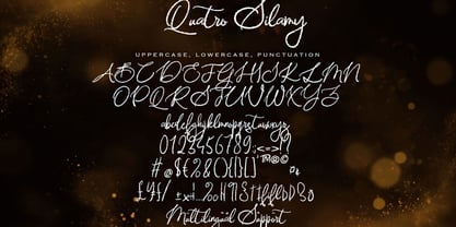 Quatro Silamy Font Poster 2