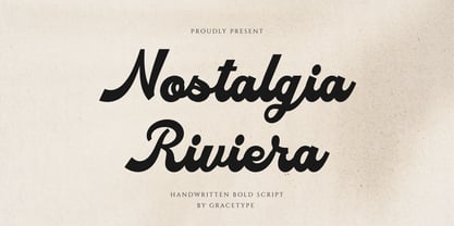 Nostalgia Riviera Font Poster 1