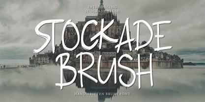 Stockade Brush Font Poster 1