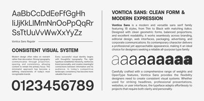Vontica Sans Font Poster 6