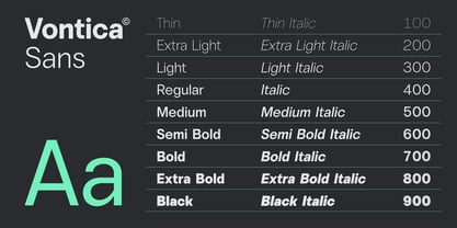 Vontica Sans Font Poster 5