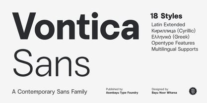 Vontica Sans Font Poster 1