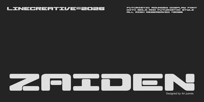 Zaiden Font Poster 1