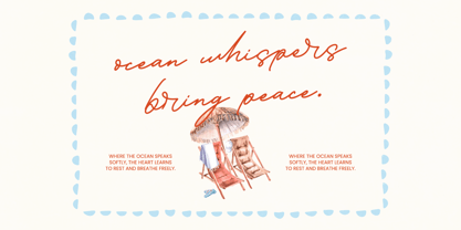 Handwritten Karleina Font Poster 9
