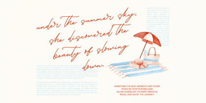 Handwritten Karleina Font Poster 4