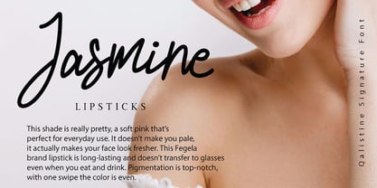 Qalistine signature Font Poster 7