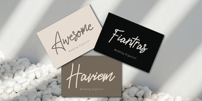 Qalistine signature Font Poster 3