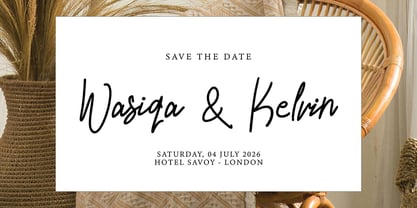 Qalistine signature Font Poster 9