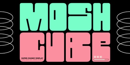 Mosh Cube Font Poster 1