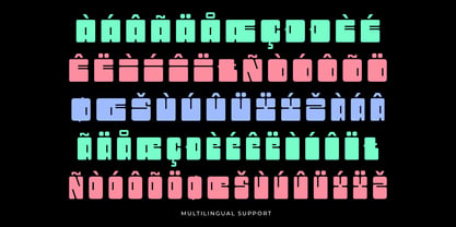 Mosh Cube Font Poster 5