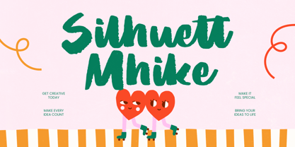 Silhuett Mhike Font Poster 1