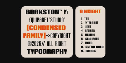 Brakston Font Poster 7