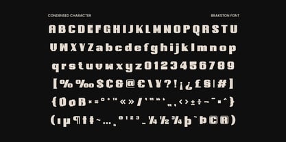 Brakston Font Poster 3