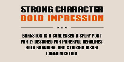 Brakston Font Poster 2