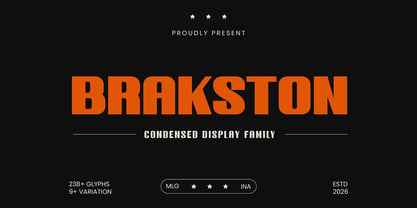 Brakston Font Poster 1