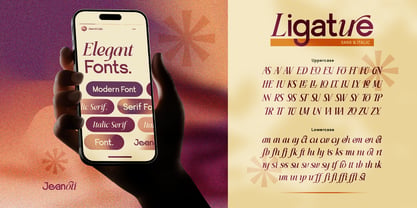 Jeanoti Font Poster 8