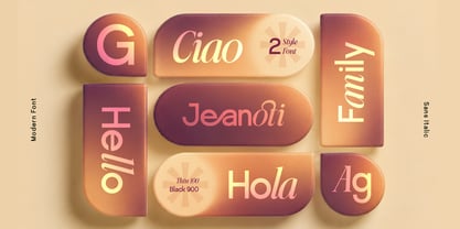 Jeanoti Font Poster 3