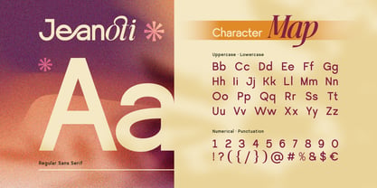 Jeanoti Font Poster 2