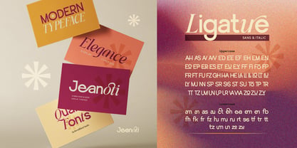 Jeanoti Font Poster 5