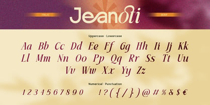 Jeanoti Font Poster 7