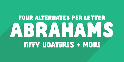 Abrahams Font Poster 3