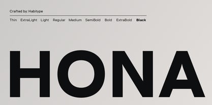 Hona Font Poster 1