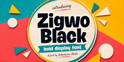 Zigwo Black Font Poster 1