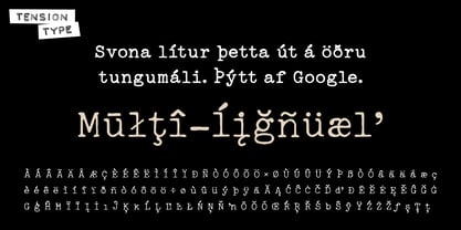 Universal Pica Font Poster 4