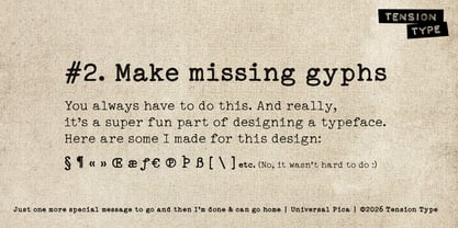 Universal Pica Font Poster 5