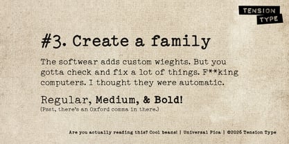 Universal Pica Font Poster 7