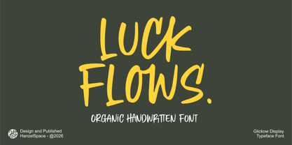 Luck Flows Font Poster 1