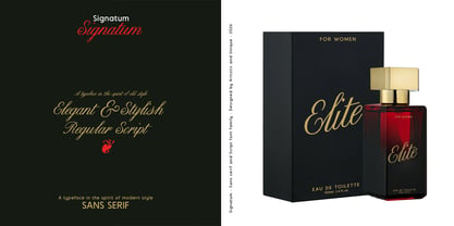 Signatum Font Poster 12
