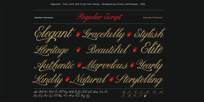 Signatum Font Poster 7