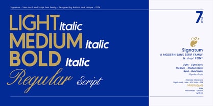 Signatum Font Poster 2