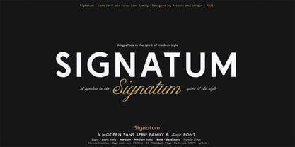 Signatum Font Poster 1