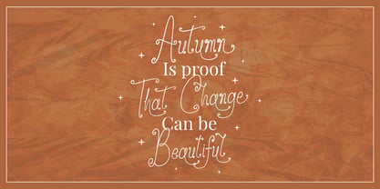 Autumn Daydream Font Poster 3