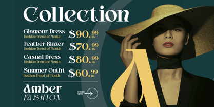 Glamour Avegato Font Poster 6