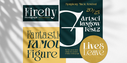 Glamour Avegato Font Poster 2