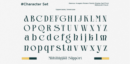 Glamour Avegato Font Poster 9