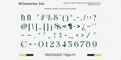 Glamour Avegato Font Poster 10