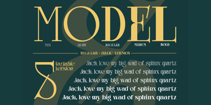 Glamour Avegato Font Poster 3