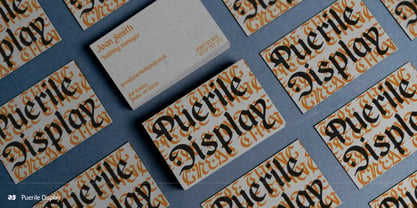 Puerile Display Font Poster 6