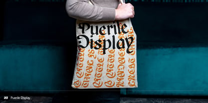 Puerile Display Font Poster 3
