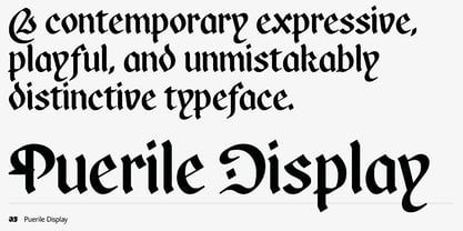 Puerile Display Font Poster 11