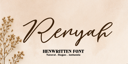 Renyah Font Poster 1