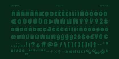 Robold Font Poster 11