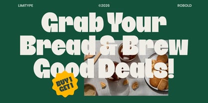 Robold Font Poster 3