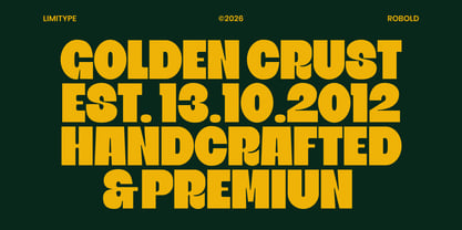 Robold Font Poster 7