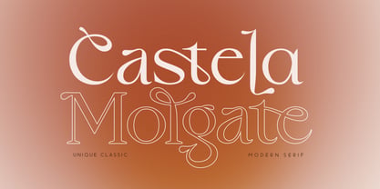 Castela Molgate Font Poster 1