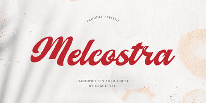Melcostra Font Poster 1